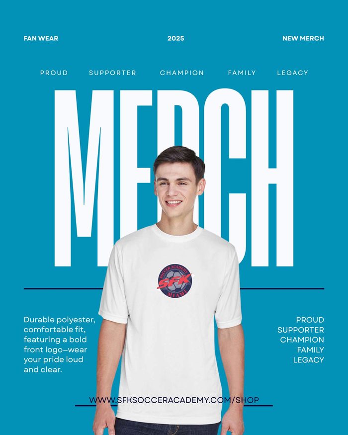 Men's white fan wear tee with big logo