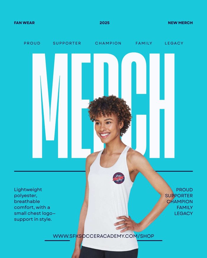Women's white tank top with small logo